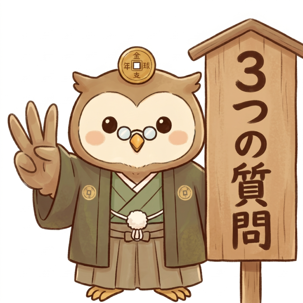 退職金を守る3つの質問を教える銭先生