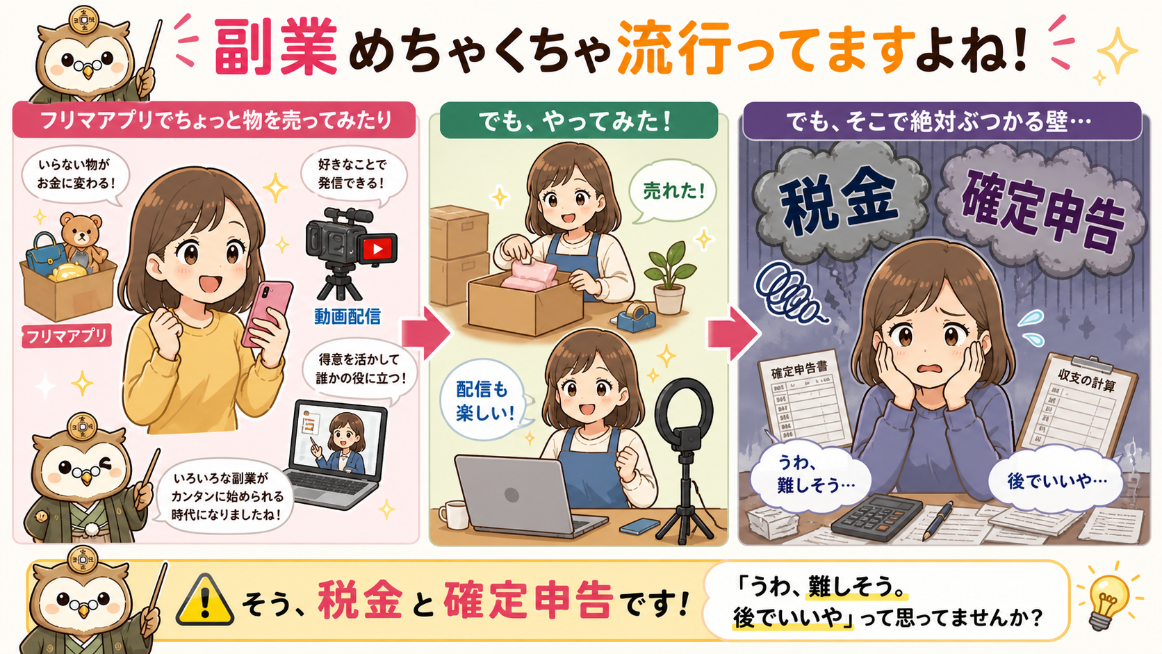 副業、確定申告